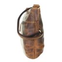 Greenburry kožená crossbody vintage kabelka Isabella 1655A-25 hnědá boční náhled