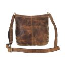 Greenburry kožená crossbody vintage kabelka Isabella 1655A-25 hnědá ramenní popruh