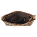 Greenburry kožená crossbody vintage kabelka Isabella 1655A-25 hnědá vnitřní přihrádka na zip