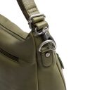 The Chesterfield Brand Kožená kabelka - batoh 2v1 Azura C48.143802 olivová detail