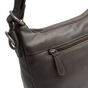 The Chesterfield Brand Kožená kabelka - batoh 2v1 Azura C48.143833 tmavě šedá zadní přihrádka