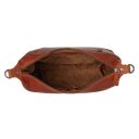 The Chesterfield Brand kožená kabelka do ruky i přes rameno Skara C48.140231 koňaková otevřená