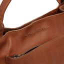 The Chesterfield Brand Kožená kabelka do ruky i přes rameno  Tenara C48.143131 koňaková logo