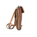 Bellicci Kožená crossbody kabelka na telefon KIA koňaková BEKI-42/150 CGN - boční pohled