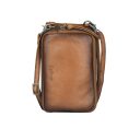 Bellicci Kožená kabelka na smartphone KIA koňaková BEKI-42/150 COGNAC - zadní strana kabelky