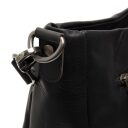 Kožená kabelka do ruky i přes rameno The Chesterfield Brand Regina C48.129400 černá - odnímatelný ramenní popruh s karabinkou