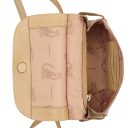 BURKELY kožená kabelka přes rameno / crossbody Demi 1001903.46.21 béžová otevřená
