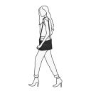 DANIEL RAY kabelka přes rameno / crossbody Muswellbrook DRL 16.1598.00 černá na postavě
