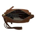 BURKELY kožená kabelka přes rameno / crossbody 1002106.25.24 koňaková otevřená