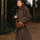 BURKELY kožená kabelka přes rameno / crossbody 1002106.25.24 koňaková jako crossbody