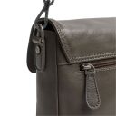The Chesterfield Brand Kožená kabelka přes rameno Miloa C48.142133 tmavě šedá zadní přihrádka