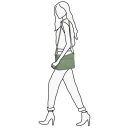DANIEL RAY kabelka přes rameno / crossbody Muswellbrook DRL16.1598.52 zelená přes rameno
