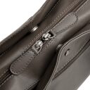The Chesterfield Brand Kožená kabelka přes rameno Nerissa C48.143733 tmavě šedá dvoucestný zip