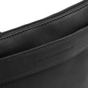 The Chesterfield Brand kožená kabelka přes rameno Trenton C48.144100 černá logo