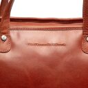 The Chesterfield Brand Kožená kabelka na notebook 13" Astano C38.021531 koňaková logo