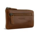 Bugatti kožená klíčenka / pouzdro na klíče Remo 49239507 koňaková přední strana