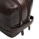 The Chesterfield Brand Kožená kosmetická taška Montelaro C08.063901 hnědá dvě přihrádky