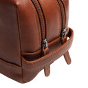 The Chesterfield Brand Kožená kosmetická taška Montelaro C08.063931 koňaková dvě přihrádky