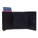 The Chesterfield Brand Kožená peněženka - pouzdro na karty RFID C08.044110 Paris tmavě modrá otevřená