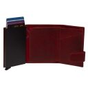 The Chesterfield Brand Kožená peněženka - pouzdro na karty RFID C08.045804 Mannheim červená otevřená