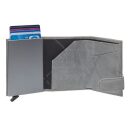 The Chesterfield Brand Kožená peněženka - pouzdro na karty RFID C08.045808 Mannheim šedá otevřená