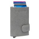 The Chesterfield Brand Kožená peněženka - pouzdro na karty RFID C08.045808 Mannheim šedá