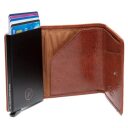 The Chesterfield Brand Kožená peněženka - pouzdro na karty RFID Gabriela C08.060731 koňaková otevřená