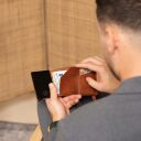 The Chesterfield Brand Kožená peněženka - pouzdro na karty RFID Gabriela C08.060731 koňaková