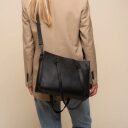 The Chesterfield Brand Kožená shopper kabelka Ellsworth C38.022800 černá jako crossbody