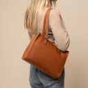 The Chesterfield Brand Kožená shopper kabelka Ellsworth C38.022831 koňaková přes rameno