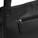 The Chesterfield Brand Kožená shopper kabelka Lioren C48.145000 černá zadní přihrádka