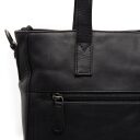 The Chesterfield Brand Kožená shopper kabelka na notebook Mosel C38.022500 černá zadní přihrádka