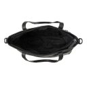 The Chesterfield Brand Kožená shopper kabelka na notebook Mosel C38.022500 černá otevřená
