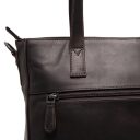 The Chesterfield Brand Kožená shopper kabelka na notebook Mosel C38.022501 hnědá zadní přihrádka