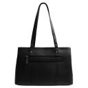 The Chesterfield Brand Kožená shopper kabelka na notebook 14" Alverino C38.022900 černá zadní strana