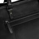 The Chesterfield Brand Kožená shopper kabelka na notebook 14" Alverino C38.022900 černá zadní přihrádka