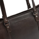 The Chesterfield Brand Kožená shopper kabelka na notebook 14" Alverino C38.022901 hnědá logo