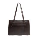 The Chesterfield Brand Kožená shopper kabelka na notebook 14" Alverino C38.022901 hnědá zadní strana