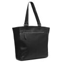 Kožená shopper kabelka na notebook BERLIN C38.016000 černá zadní strana