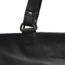 Kožená shopper kabelka na notebook BERLIN C38.016000 černá detail