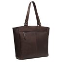 Kožená shopper kabelka na notebook The Chesterfield Brand BERLIN C38.016001 hnědá zadní strana
