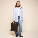 The Chesterfield Brand kožená shopper kabelka na notebook Westbrook C38.022701 hnědá s modelkou