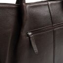 The Chesterfield Brand Kožená shopper kabelka Vespera C38.023001 hnědá zadní přihrádka