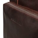 Kožená shopper taška Alicante C38.019201 hnědá logo