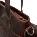 Kožená shopper taška Alicante C38.019201 hnědá detail