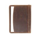 Greenburry kožená spisovka na A4 Harry 1721-25 hnědá zadní strana kapsa