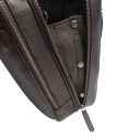 The Chesterfield Brand Kožená taška na notebook 15" Venturo C40.110801 hnědá rozepnutý bok