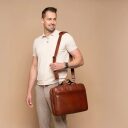 The Chesterfield Brand Kožená taška na notebook 15" Venturo C40.110831 koňaková přes rameno