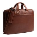 The Chesterfield Brand Kožená taška na notebook 15" Venturo C40.110831 koňaková přední strana