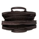The Chesterfield Brand Kožená taška na notebook 16" Tacama C40.110701 hnědá otevřená